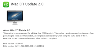 Apple lanseaza iMac EFI Update 2.0