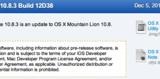 Apple lanseaza Mac OS X Mountain Lion 10.8.3 beta 2