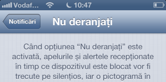 Functia Do Not Disturb din iOS 6 nu functioneaza corect in primele zile ale anului