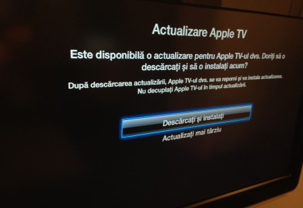 Apple TV descarcare noua versiune iOS