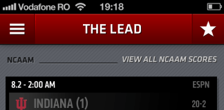 ESPN ScoreCenter pentru iPhone – update este disponibil