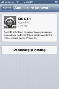 iOS 6.1.1 iPhone 4S