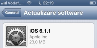 Apple a lansat iOS 6.1.1 pentru iPhone 4S