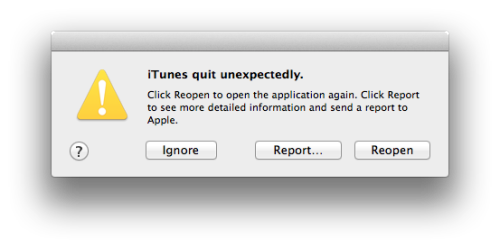 Bug Mac OS X comanda
