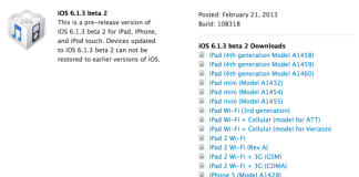 iOS 6.1.3 beta 2 a fost lansat de catre Apple