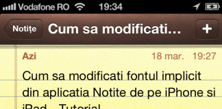 Cum sa modificati fontul implicit din aplicatia Notite de pe iPhone si iPad – Tutorial