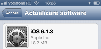 Apple a lansat iOS 6.1.3 pentru utilizatori