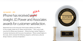 Pentru a noua oara consecutiv, J.D. Power declara iPhone ca avand cel mai mare grad de satisfactie in randul clientilor