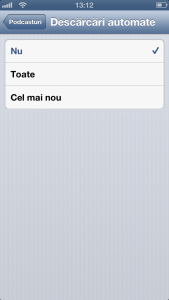 Descarcari automate podcasturi implicit