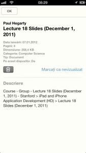 Info curs descriere iTunes U