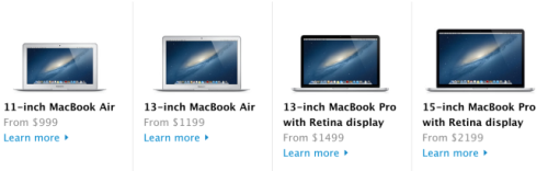 MacBook Air si MacBook Pro Retina