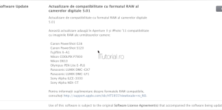 Apple lanseaza Actualizare de compatibilitate cu formatul RAW al camerelor digitale 5.01