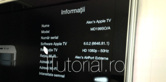 Versiunea 6.0.2 a software-ului pentru Apple TV a fost lansata de catre Apple