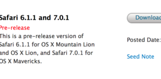 Apple lanseaza primele versiuni beta ale Safari 6.1.1 si Safari 7.0.1 pentru Mac
