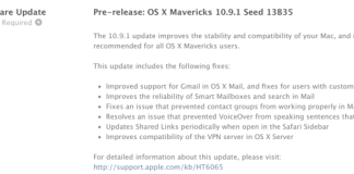 Apple lanseaza OS X 10.9.1 beta 2 si o noua versiune beta a Safari 6.1.1 pentru dezvoltatorii de aplicatii