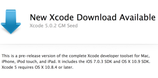 Apple a lansat Xcode 5.0.2 Golden Master