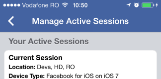 Credeti ca o persoana neautorizata va acceseaza contul Facebook? Iata cum puteti sa verificati direct din aplicatia Facebook pentru iPhone si iPad – Tutorial