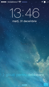 ecran de blocare iOS 7
