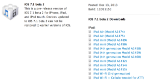 Apple a lansat iOS 7.1 beta 2 pentru dezvoltatorii de aplicatii
