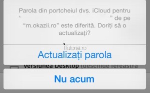Actualizare parola Portchei iCloud