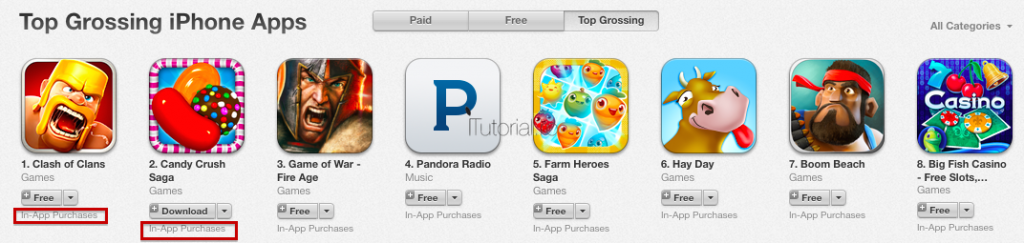 App Store in app purchases