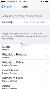 Mail centru de notificari