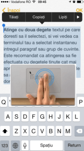 selectare text