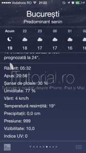 Vremea iOS 8 #itutorialro