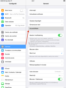 configurari accesbilitate general