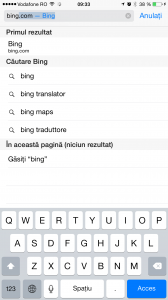 bing cautare safari