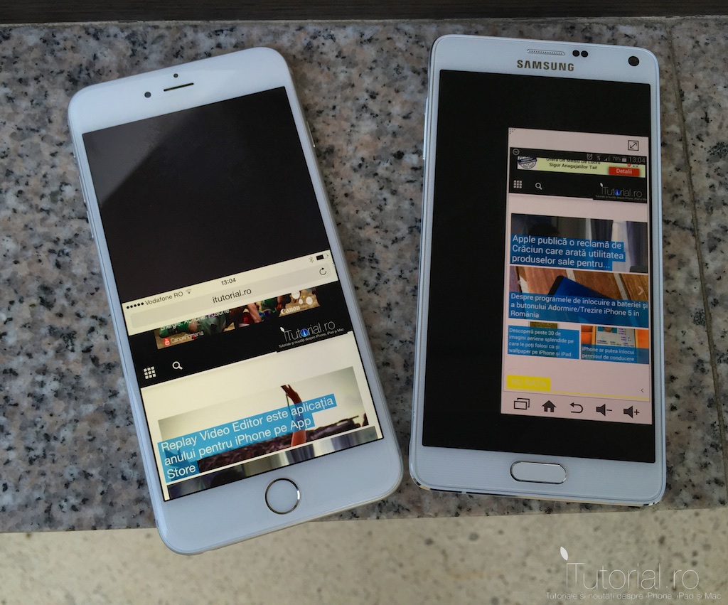 iphone 6 plus vs Samsung Note 4 #itutorial.ro (19)