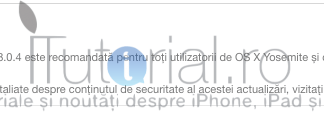 Apple a lansat 8.0.4, Safari 7.1.4 și Safari 6.2.4 pentru OS X