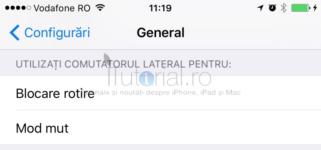 comutator lateral ios9