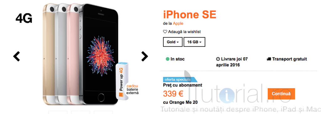 iphone se 16 gb orange