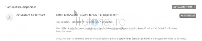 previzualizare tehnologica safari 3