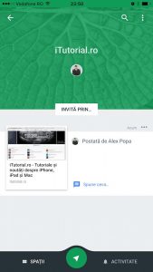 Google Spaces pentru iPhone
