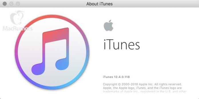 schimbari itunes 12.4