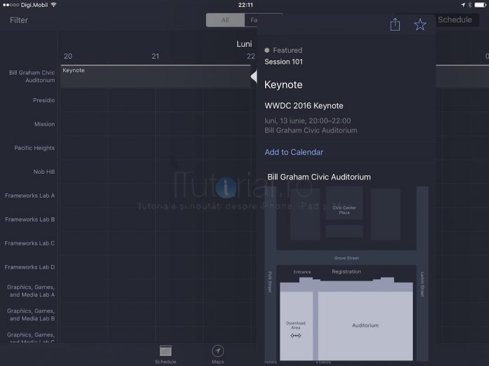 Aplicatie WWDC 2016
