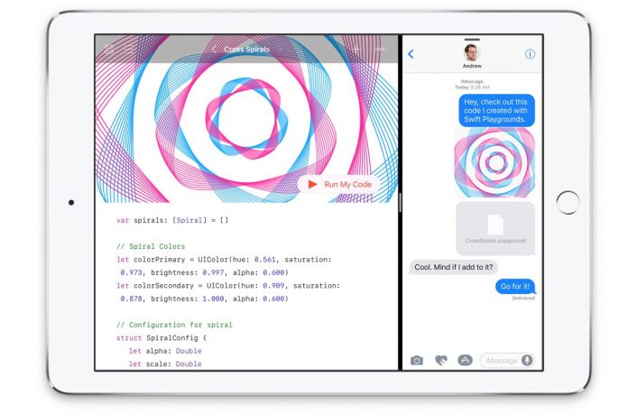 aplicatia Swift Playgrounds partajare