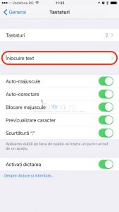 inlocuire text