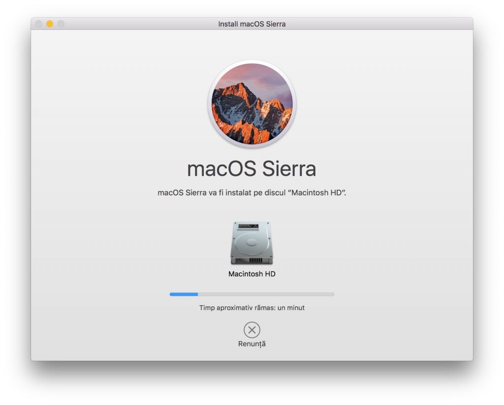 instalare-disc-macossierra