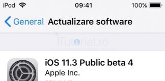 iOS 11.3 public beta 4 a fost lansat pentru iPhone și iPad