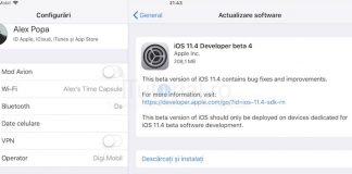 iOS 11.4 beta 4 și iOS 11.4 public beta 4 au fost lansate pentru iPhone, iPad și iPod touch