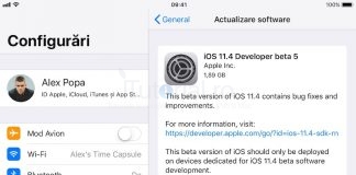 iOS 11.4 beta 5 a fost lansat pentru iPhone, iPad și iPod touch
