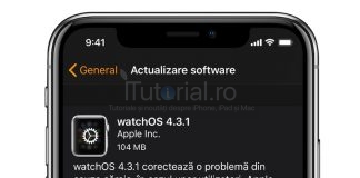 watchOS 4.3.1 a fost lansat pentru Apple Watch