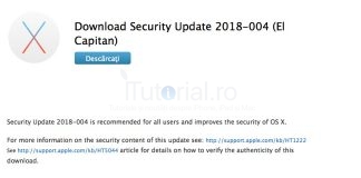 Apple a lansat Actualizări de Securitate pentru OS X El Capitan, macOS Sierra și Boot Camp