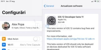 iOS 12 beta 11 și public beta 9 au fost lansate pentru iPhone și iPad