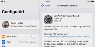 iOS 12.1 beta 3 a fost lansat pentru iPhone, iPad și iPod touch ios 12.1 beta 3