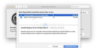 macOS 10.14.3 beta 4 și macOS 10.14.3 public beta 4 au fost lansate macos 10.14.3 beta 4