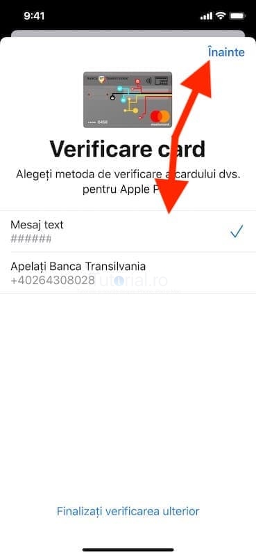 apple pay verificare card optiuni